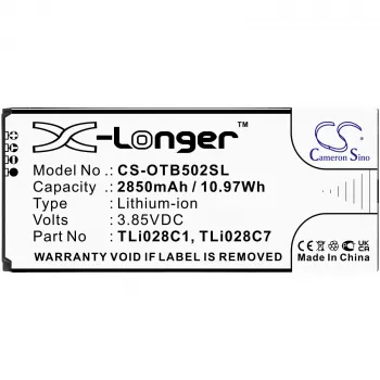 Acumulator de schimb Cameron Sino TLi028C1 TLi028C7 pentru Alcatel 1B 2020 OT-5002 OT-5002A AT&T CS-OTB502SL