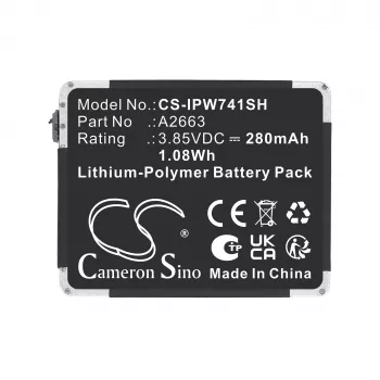 CAMERON SINO Replacement Battery Type A2663 for Apple Watch Series 7 41mm A2473/A2475/A2476 (Cs-ipw741sh)
