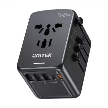 Încărcător de călătorie UNITEK Riad EU/US/UK/AUS PD 35W