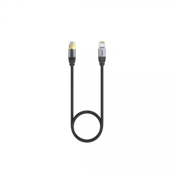 Cablu de rețea UNITEK Cat.8 S/FTP Ethernet patch 10m RJ45 40Gbps 2000MHz aurit negru