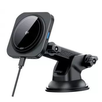 Încărcător wireless de bord ESR HaloLock Magnetic MagSafe Qi2 15W negru