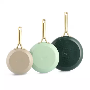 Set de 3 tigăi GreenPan Shades, 20+24+28cm, Natural