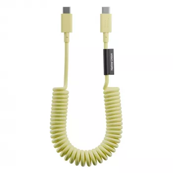 Cablu Native Union Pop Cable USB-C la USB-C 1,2 m 60 W Lemon