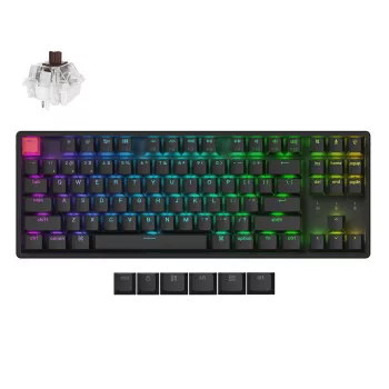 Tastatură Keychron K8X-J3 80% TKL Brown Switch RGB hot-swap neagră