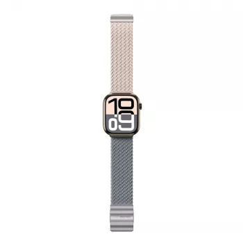 Set de 2 curele de ceas AMAZINGTHING Blend Band pentru Apple Watch 42 mm - Pink-Grey / Pink