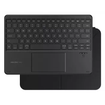 Husă cu tastatură AMAZINGTHING Minimal Case Keylite Combo pentru iPad 11 2025 - Negru