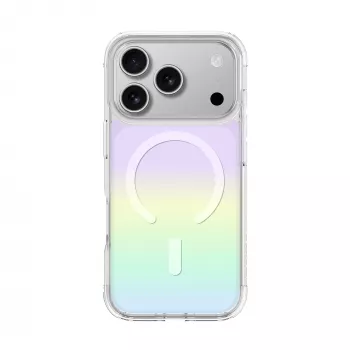 Husă AMAZINGTHING Minimal Mag pentru iPhone 17 Pro, compatibilă cu MagSafe, Rainbow multicolor