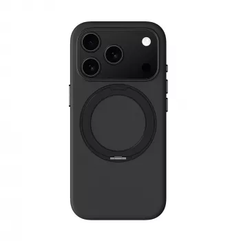 Husă AMAZINGTHING Cloudie pentru iPhone 17 Pro cu suport - Negru