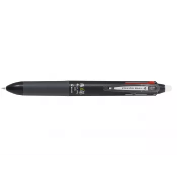 PILOT PEN FriXion Ball 4 Pix cu gel ștersabil 4-în-1 Corp negru 0,5 mm extrafin