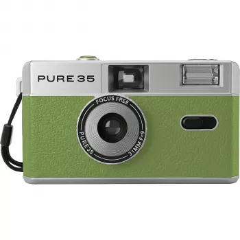 Aparat foto de unică folosință KODAK Pure 35 Green 35mm ISO 400 27 de cadre flash încorporat