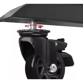 B-TECH System X - roți cu frână 4i pentru BT8380-BASE - 2 bucăți negru