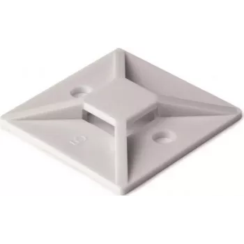 Suport pentru cleme de cablu HellermannTyton MB3A-PA66-NA-C1 alb 100 bucăți