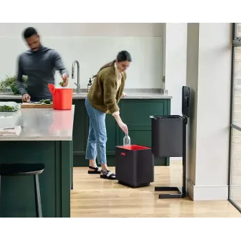 Coș de gunoi și reciclare Joseph Joseph Totem Max 60L negru