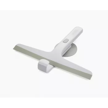 Racletă de duș slimline Joseph Joseph EasyStore cu cârlig de depozitare cu ventuză, gri deschis (70560)