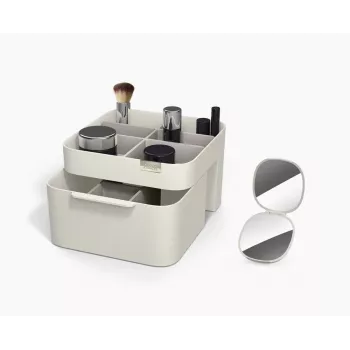 Set Joseph Joseph Viva Make Me Up: organizator de machiaj cu sertar magnetic și oglindă compactă 2 în 1 (75007)