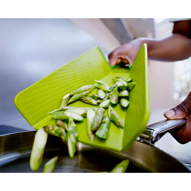 Tocător pliabil Joseph Joseph Chop2Pot Plus, verde