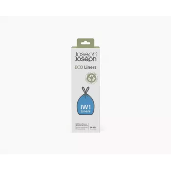 Pungi de gunoi din plastic reciclat Joseph Joseph IW1 24-36L gri (pachet de 20)
