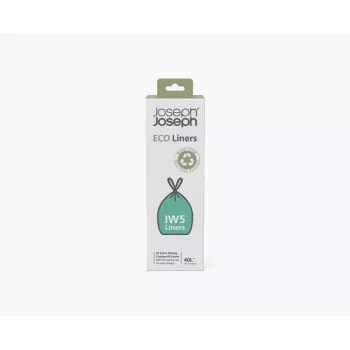Pungi de gunoi din plastic reciclat Joseph Joseph IW5 40L gri (20 pungi)
