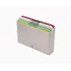 Set de 4 plăci de tăiat multicolore Joseph Joseph Folio Icon cu cutie de depozitare, grafit/argintiu