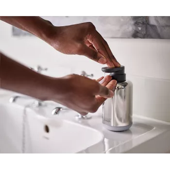 Pompă de săpun Joseph Joseph EasyStore Luxe din oțel inoxidabil 350 ml