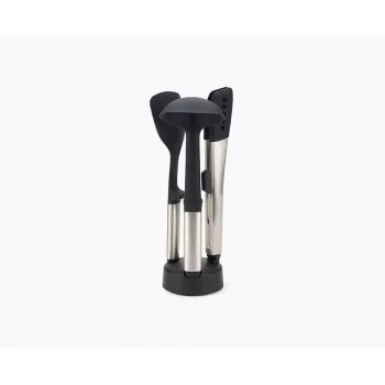 Set de 3 ustensile din oțel inoxidabil Joseph Joseph Elevate Fusio cu suport compact