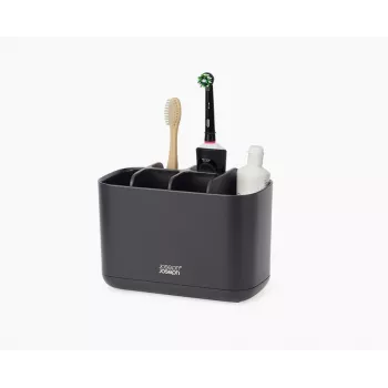 Suport mare pentru periuțe de dinți Joseph Joseph EasyStore, negru mat (70599)
