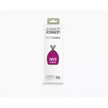 Pungi de gunoi reciclate gri Joseph Joseph IW9 10L Custom-fit (20 pungi)