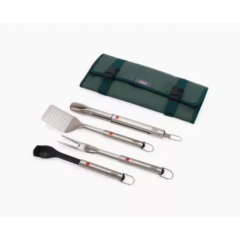 Set de 4 ustensile BBQ din oțel inoxidabil Joseph Joseph GrillOut cu cutie de depozitare