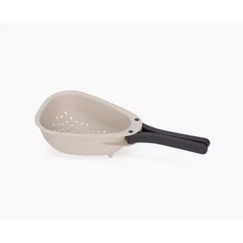 Strecurătoare Joseph Joseph Droplet Mini White cu mâner pliabil