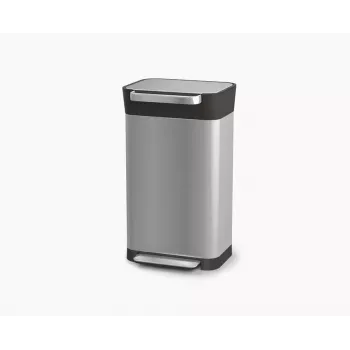 Compactor de deșeuri din oțel inoxidabil Joseph Joseph Titan 30L cu sistem de compactare