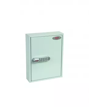 Dulap pentru chei Phoenix Safe KC0601E - gri - 42 cârlige - încuietoare electronică - montaj pe perete - 270 x 80 x 350 mm