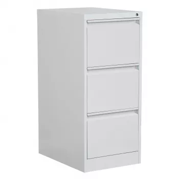 Dulap de arhivă vertical Phoenix Safe FC1003GGK, 3 sertare, gri, protecție la foc 120 de minute
