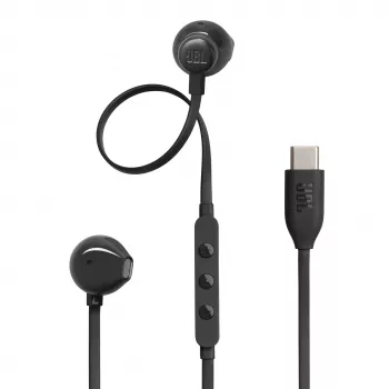 Căști cu fir In-Ear JBL Tune 305C USB-C cu microfon, negre