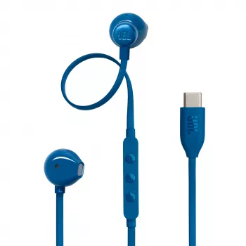 Căști in-ear cu fir JBL Tune 305C USB-C cu microfon - albastre