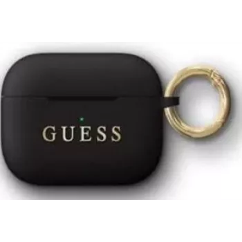 Husă Guess din silicon pentru Apple AirPods Pro neagră