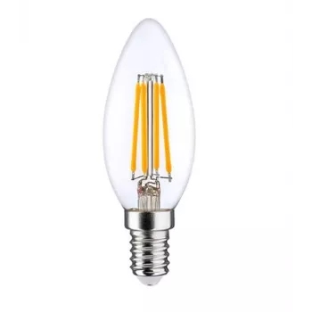 Bec LED filament LEDURO E14 6W 3000K lumânare C35