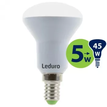 Bec LED reflector LEDURO R50 E14 5W 2700K 350lm alb cald