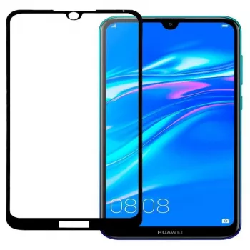 Protector de ecran Evelatus pentru Huawei Y5 2019 2.5D Full Cover din sticlă cu adeziv japonez și strat antistatic