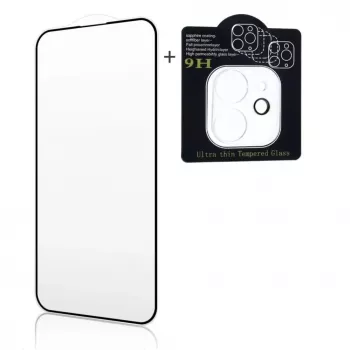 Set iLike X2 Super pentru Samsung Galaxy A06, sticlă călită 2.5D Edge Full Face + sticlă pentru cameră