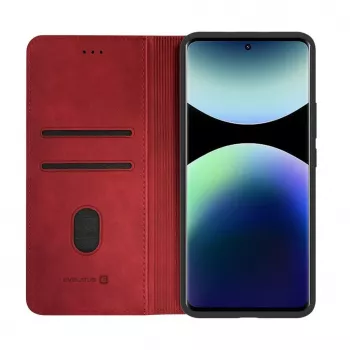 Evelatus Xiaomi Redmi Note 15 Husa tip carte roșu