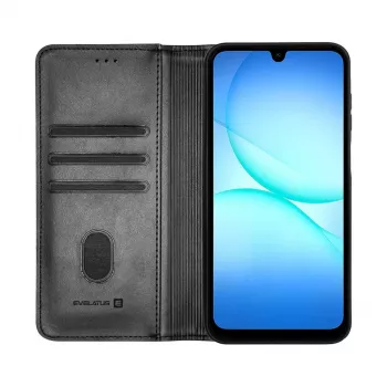 Evelatus Samsung Galaxy A17 Husa tip carte Folio negru