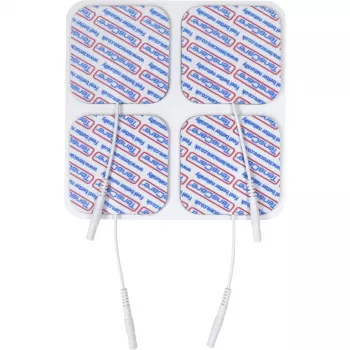 Electrozi TensCare din plasă de carbon 50x50 mm, pachet de 4