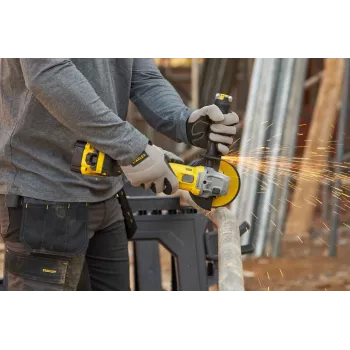 STANLEY Polizor unghiular cu acumulator 125mm V20 18V fără acumulator