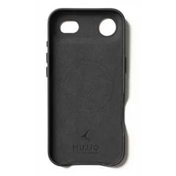 Mujjo husă din piele pentru iPhone Air cu MagSafe, negru