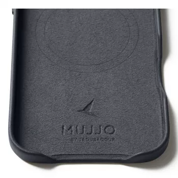 Mujjo husă din piele MagSafe pentru iPhone Air, Basalt