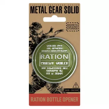 Deschizător de sticle magnetic de frigider Fanattik Metal Gear Ration