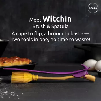 Set pensulă de cozonac și spatulă OTOTO Witchin (OT2230)