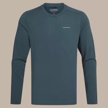 Tricou cu mâneci lungi Craghoppers NosiLife Abel LS, Blue Stone, mărimea L