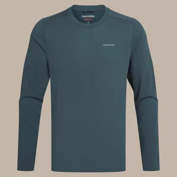 Tricou cu mâneci lungi Craghoppers NosiLife Abel LS, Blue Stone, mărimea L