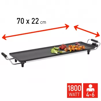 Fritel TY 1689 Teppanyaki Electric Grill 1800 W Die-cast Aluminium Cooking Surface